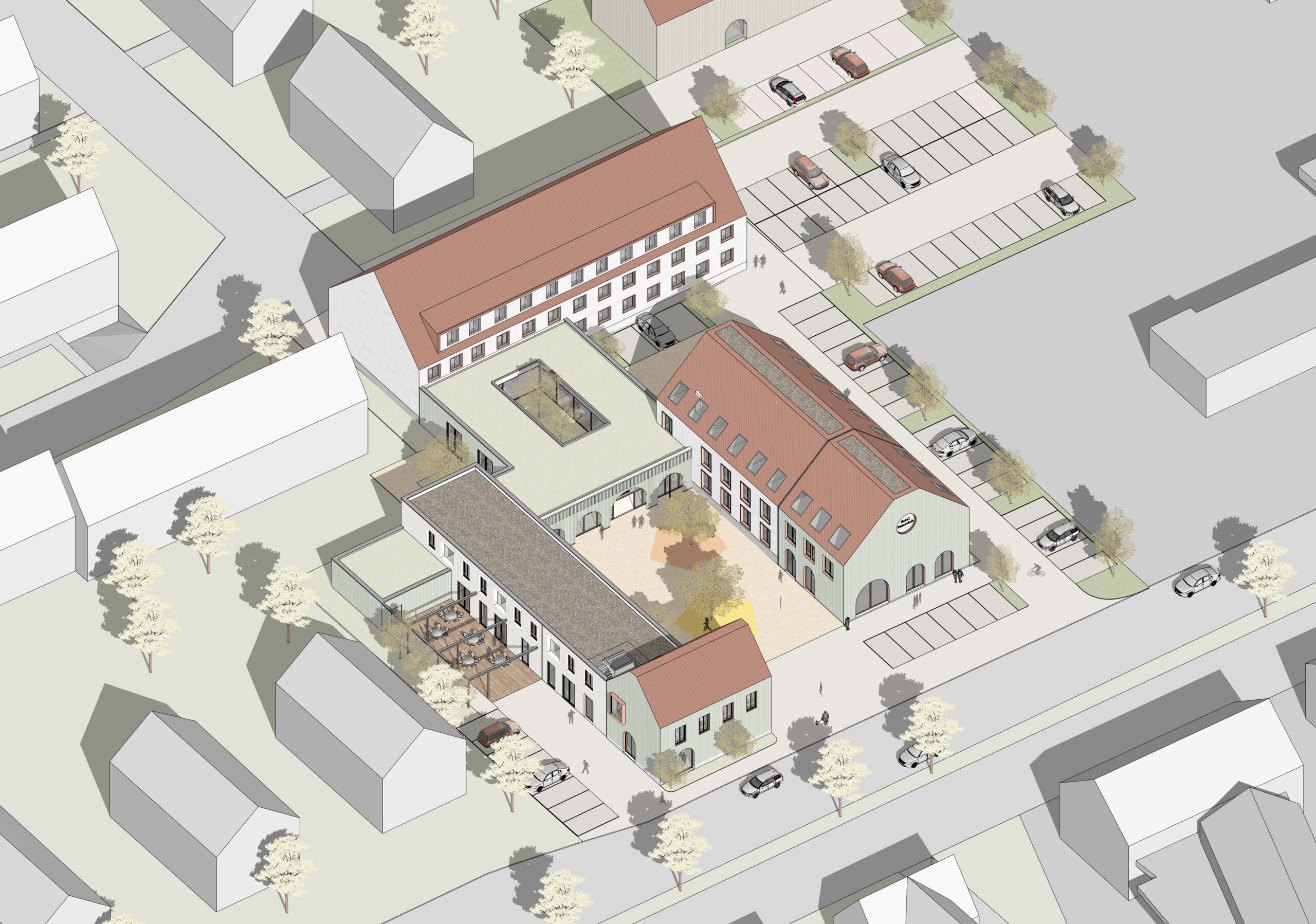 CC1 – Connecting Cube Hotelanlage